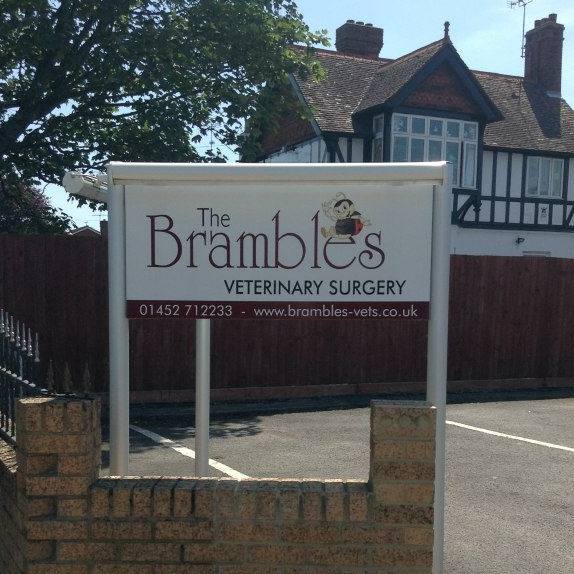 The Brambles Vet Centre Sign Board